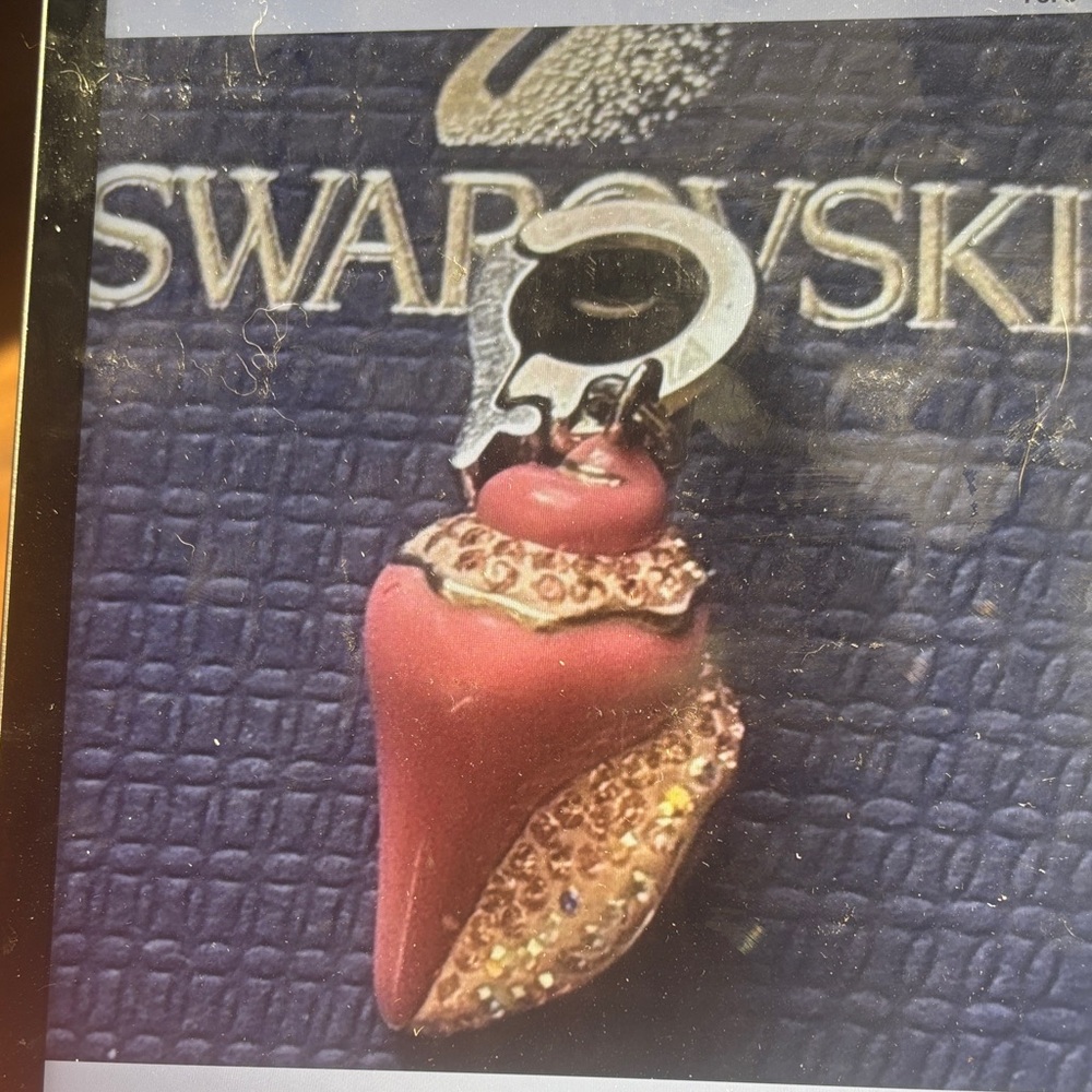 Swarovski Pink Conch Shell Charm